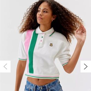 Teddy Fresh striped polo tee